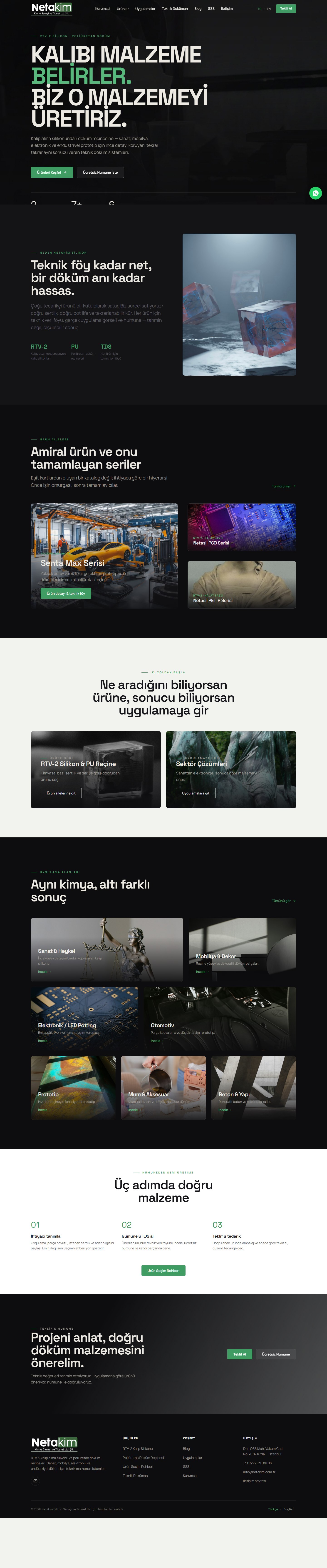 Sinematik + editöryel teknik vitrin